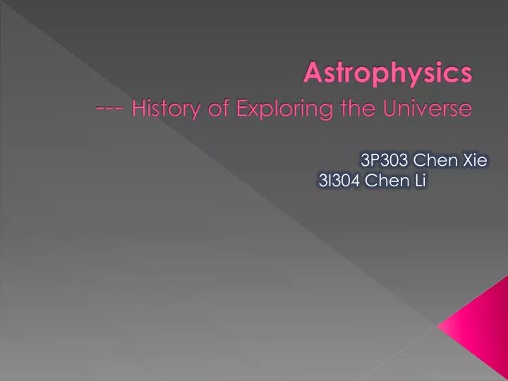 astrophysics history of exploring the universe