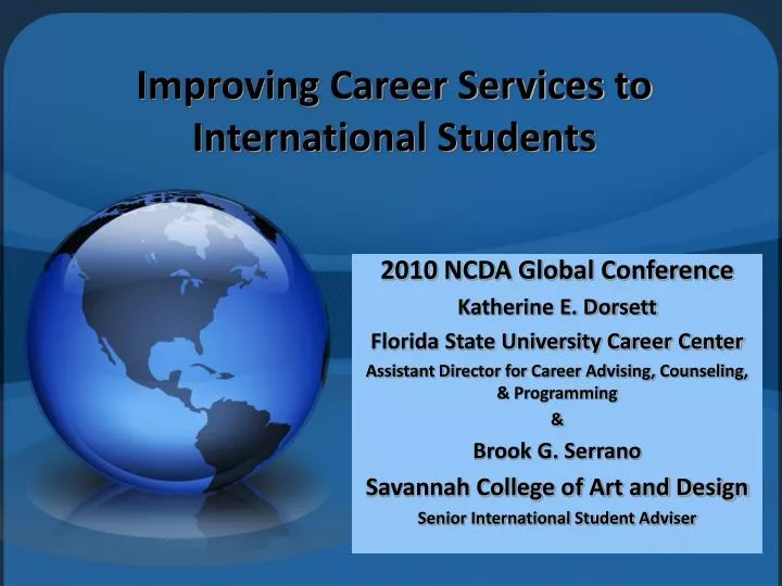 improving career services to international students