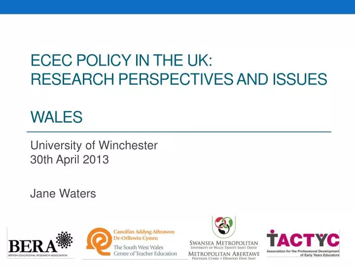 ecec policy in the uk research perspectives and issues wales