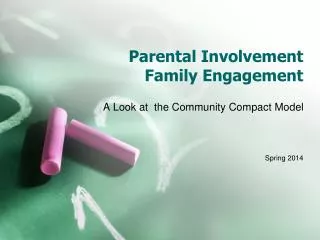 Parental Involvement Family Engagement