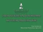 Video lectures in Blackboard: The Cheap and Easy Way! - slide 1