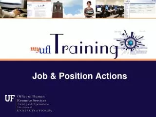 Job &amp; Position Actions