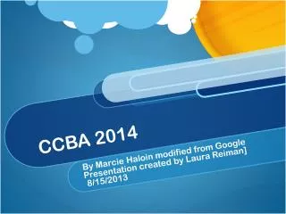 CCBA 2014
