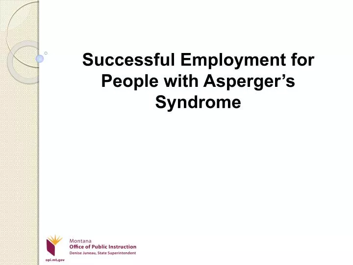 successful employment for people with asperger s syndrome