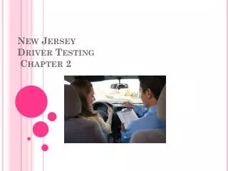 New Jersey Driver Testing Chapter 2