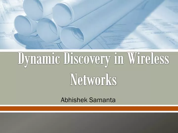 dynamic discovery in wireless networks