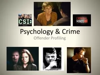 Psychology &amp; Crime