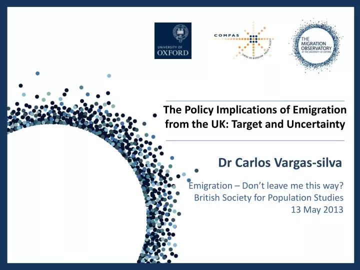 the policy implications of emigration from the uk target and uncertainty