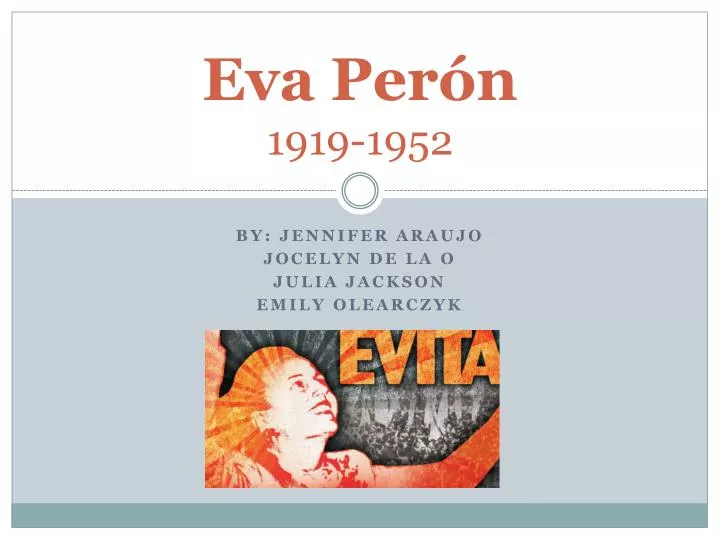 eva per n 1919 1952