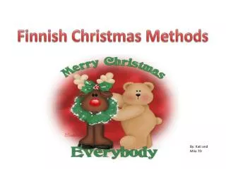 Finnish Christmas Methods