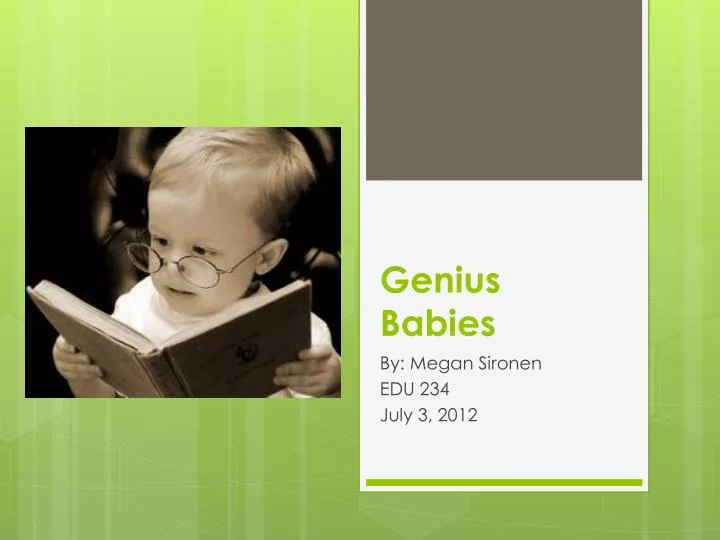 genius babies