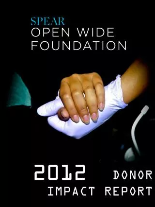 DONOR IMPACT REPORT