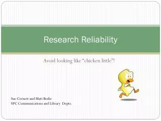 Research Reliability
