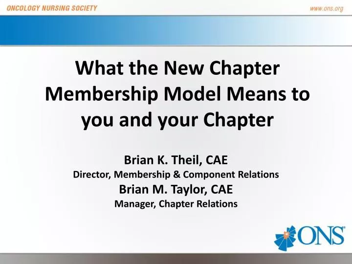 what the new chapter membership model means to you and your chapter