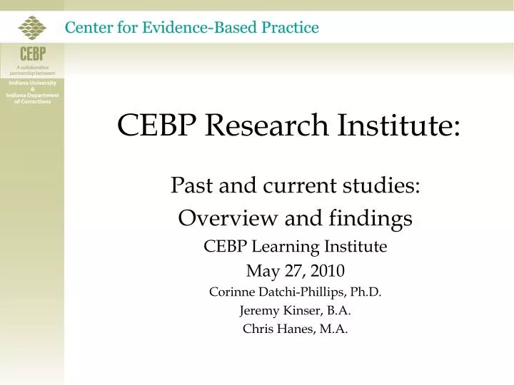 cebp research institute