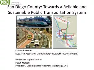 San Diego County: Towards a Reliable and Sustainable Public Transportation System