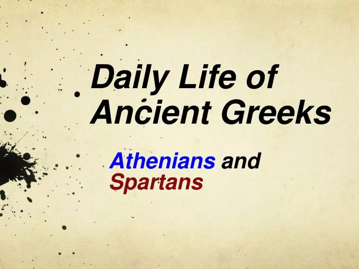 daily life of ancient greeks