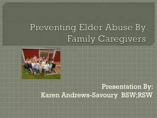 Preventing Elder Abuse By Family Caregivers