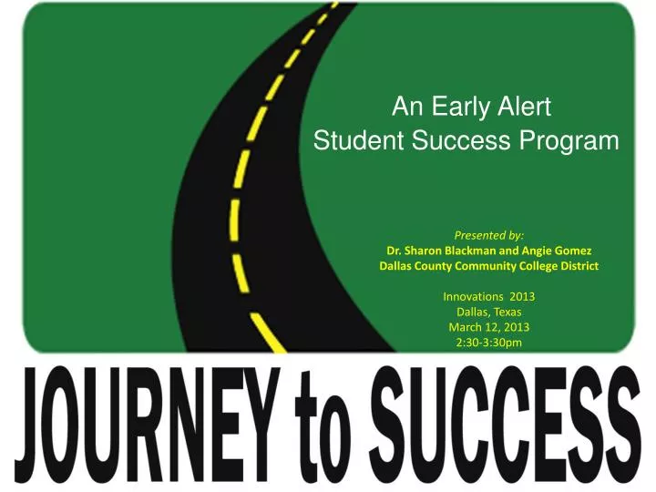 an early alert student success program