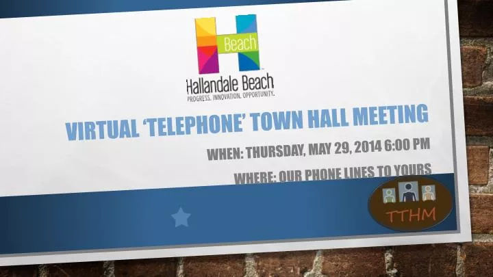 virtual telephone town hall meeting