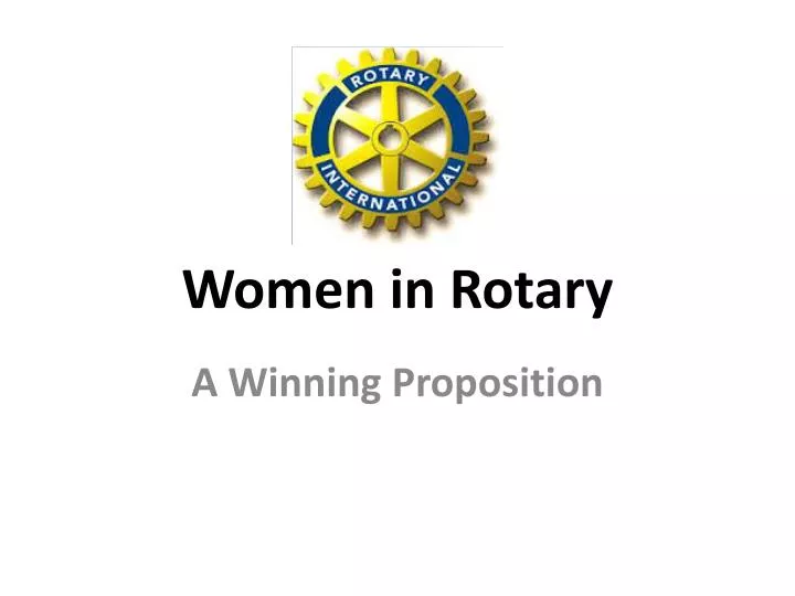 women in rotary