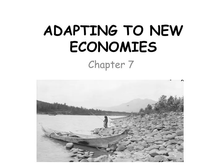 adapting to new economies