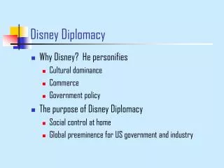 Disney Diplomacy