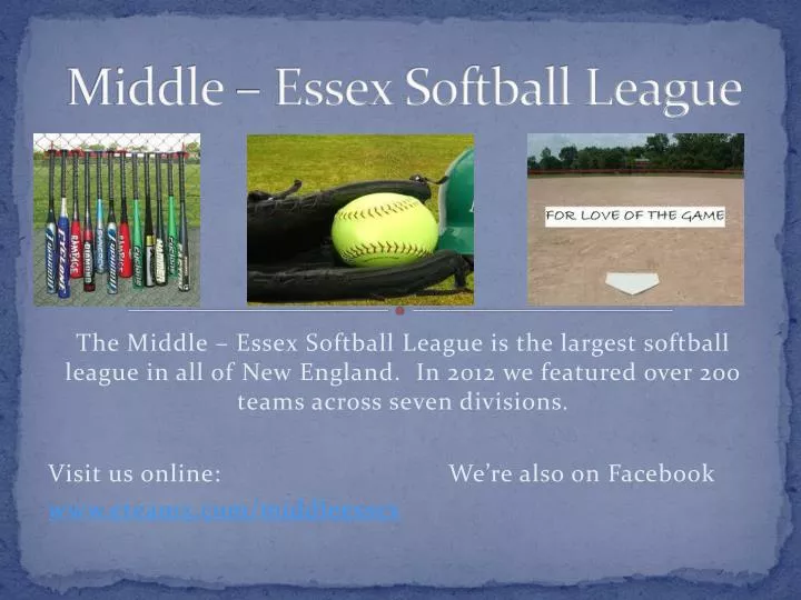 middle essex softball league