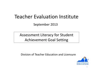 Teacher Evaluation Institute