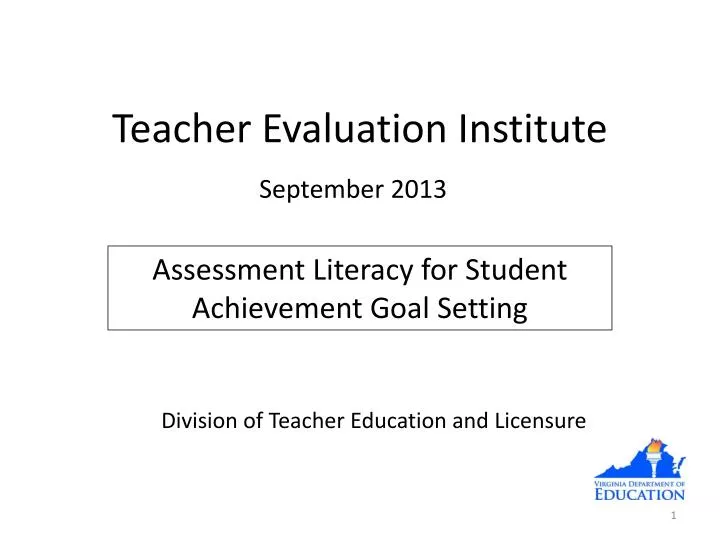 teacher evaluation institute