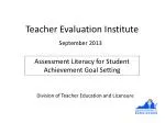 Teacher Evaluation Institute