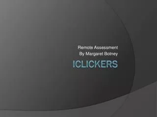 iClickers