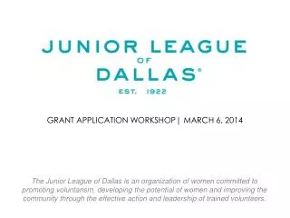 GRANT application workshop| march 6, 2014