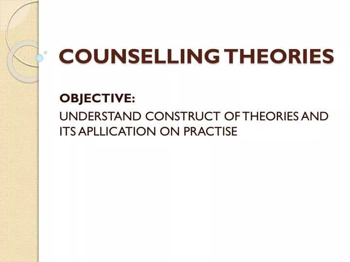counselling theories