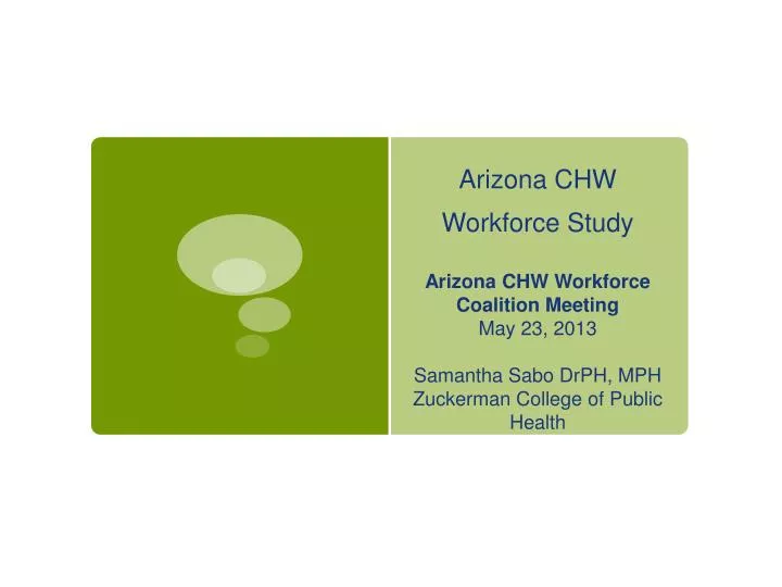 arizona chw workforce study