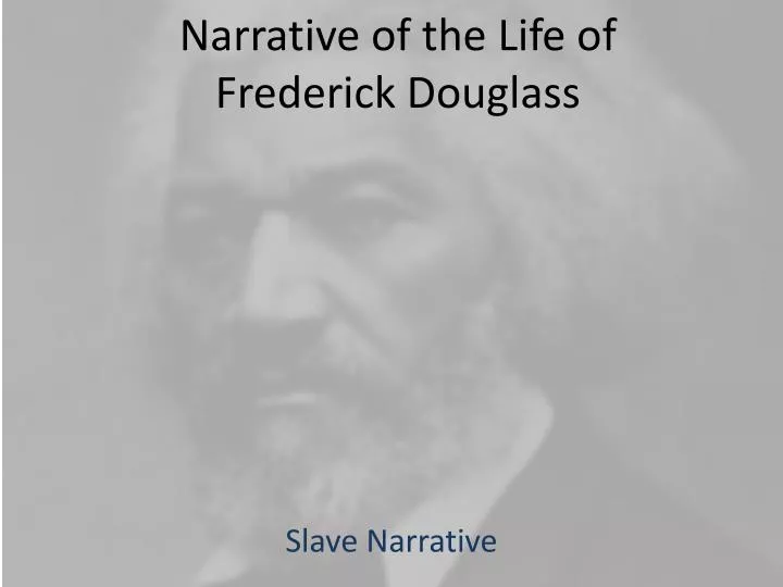 narrative of the life of frederick douglass