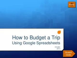 How to Budget a Trip Using Google Spreadsheets