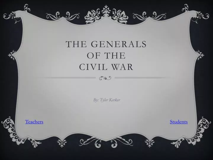 the generals of the civil war