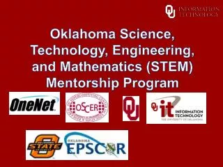 Oklahoma Science, Technology, Engineering, and Mathematics (STEM) Mentorship Program