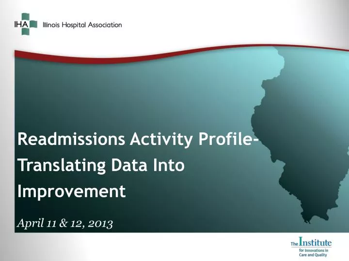 readmissions activity profile translating data into improvement