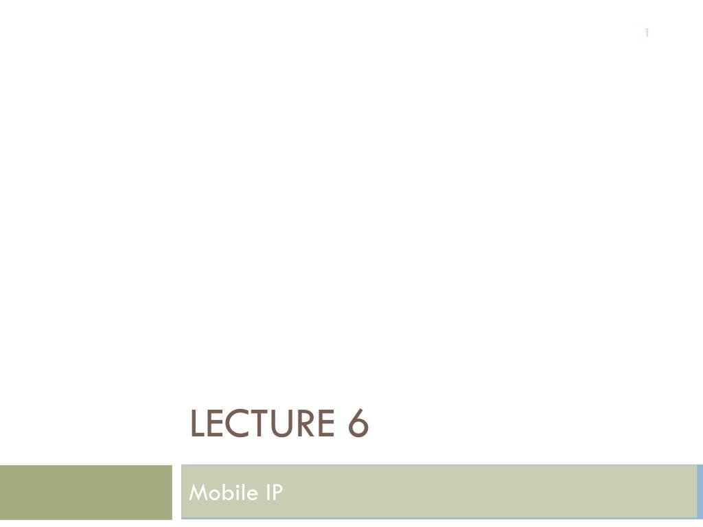 PPT - Lecture 6 PowerPoint Presentation, free download - ID:1593472
