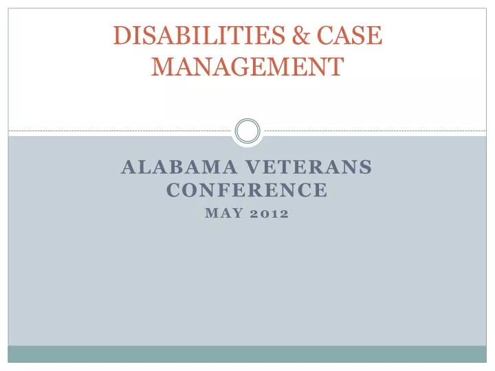 disabilities case management