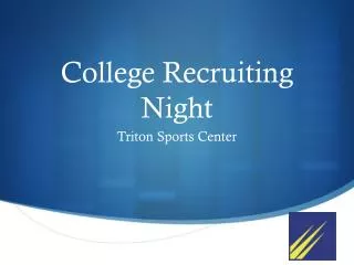 College Recruiting Night