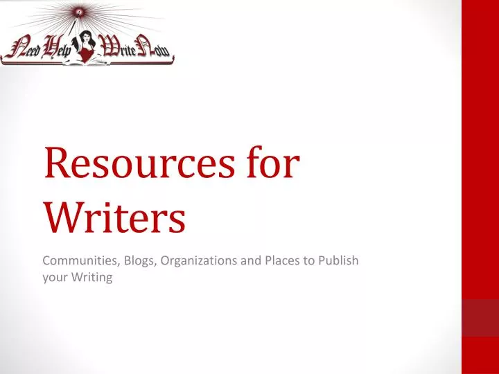 resources for writers