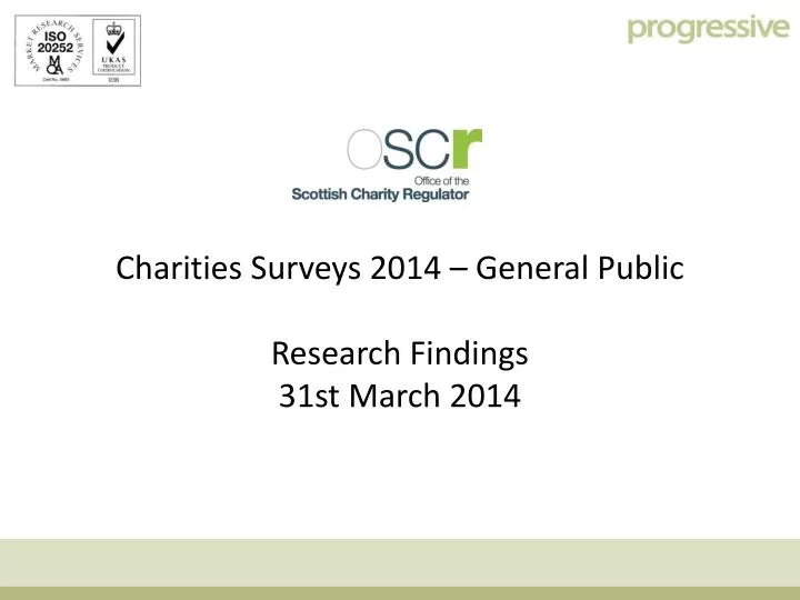 charities surveys 2014 general public research findings 31st march 2014