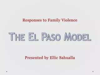 Responses to Family Violence