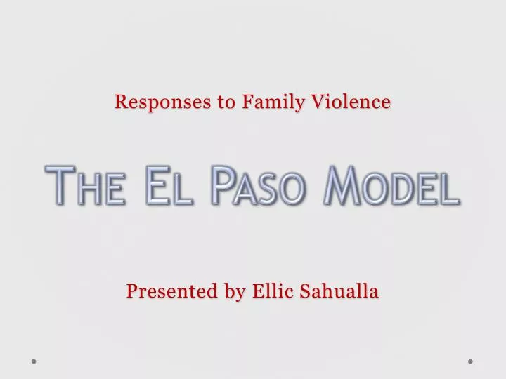 responses to family violence