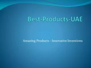 Best - Products - UAE