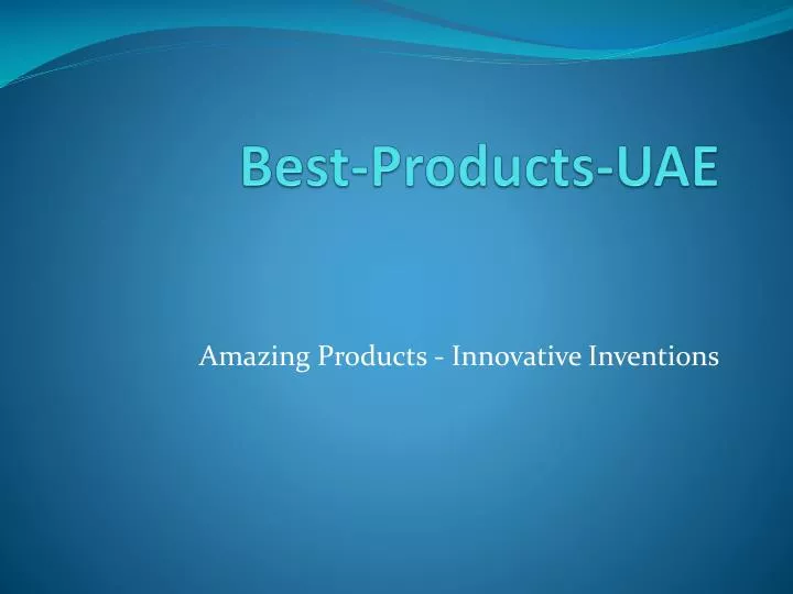 best products uae