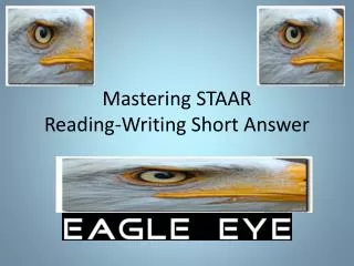 Mastering STAAR Reading-Writing Short Answer